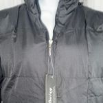 Daisy Black Quilted Puffer Jacket with High Collar Photo 2