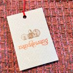 NWT Nandakwang Elegant Red Textured Women's Tote Bag Photo 2