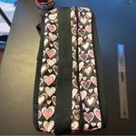 LeSportsac  Deluxe Everyday travel Bag adjustable strap HEARTS Pink Black Nylon Photo 9