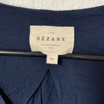 Sézane Sezane Aura babydoll eyelet floral Dress in navy blue size 2 Photo 4