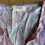 Umgee Pink and White Graphic Blouse with Relaxed Fit Women's Size M Photo 6