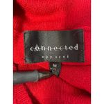 Connected Apparel VTG Sweater Dress Medium Red Cowl Neck Office Siren Holidays Photo 5