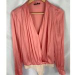 Paige Sevilla Thong Satin Long Sleeve Bodysuit Size Medium Photo 7