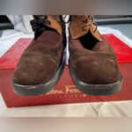 Salvatore Ferragamo  Suede Leather Lace Up, 2 Tone Boots,‎ size 10 Photo 9