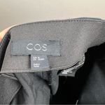 COS  Skinny Pants EU 36 US 4 Black Side Zip Minimal Work Career Office High Rise Photo 2