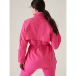 Athleta  Gap NWOT Salvia Pink Westerly 2-Way Water Repellent Rain Jacket Small Photo 7