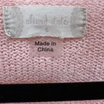 Altar'd State  Pink and White Star Sweater, Lightweight, Oversized, V Neck Photo 2