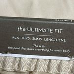 Chico's  Beige Ultimate Fit cargo pockets elastic back waistband ankle Pants Photo 9