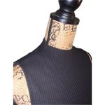 ZARA NWT Backless Open Back High Neck BodyCon Ribbed Bubble Mini LBD Dress M Photo 12