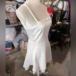 Speechless  white short dress lotus front design 🪷 sexy back sleeveless NWT Photo 5