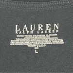 Ralph Lauren LAUREN  Black Ling Sleeves Sequin Logo Dress, Size Large Photo 2