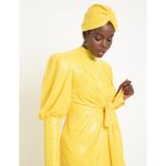 Eloquii NWT x Leah V collab The Leah yellow sequin long sleeve maxi dress 28 Photo 6