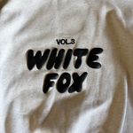 White Fox Boutique White Fox Vol. 3 Grey Hoodie Sweatshirt S/M Pullover Puffy Print Athleisure Photo 5