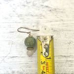 Agate and porcelain gold plated necklace and earrings set Photo 6