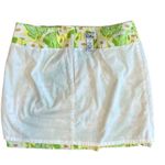 Lilly Pulitzer Vintage Socialite Butterfly Mini Skirt sz 8 Feminine Daisy Floral Photo 7
