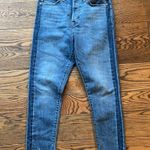 Levi's  High Rise Raw Hem Button Fly Wedgie Ankle Skinny Jeans Sz 30 C17 Photo 0