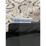Rainraps Hooded Rain Poncho Snakeskin Print Rain Coat Lightweight OS Gray Size XL Photo 2