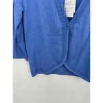 Lands' End Womens Blue Knit Sweater Cardigan Size XS Stretch NWT Office Career Photo 1