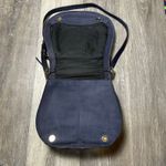 Rebecca Minkoff  Navy Blue Leather Suede Saddle Bag Photo 7