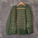 Doterra Green Puffer Jacket Full Zip Kelly Green Packable Womens Large Photo 4