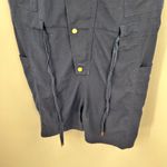 Anthropologie  ELEVENSES Navy DREE UTILITY ROMPER Relax Drawstring Jumper medium Photo 6