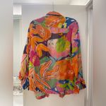 Rococo Sand Plum Shirt size Large button down metallic Retrofete fashion pass Red Photo 9