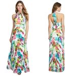 Eliza J Multicolor Halter Neck Maxi Dress (4) EUC Photo 1