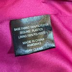 Sam Edelman Womens 0 Pink Sequin Velvet Silver Sleeveless High Neck Sheath Dress Photo 10