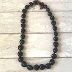 Vintage Retro Chunky Wood Necklace Bohemian Boho Natural Statement Jewelry Brown Photo 0