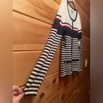 kim rogers Women’s Kim Roger’s Casual Sweater W/ Gold Buttons. Red, Navy, White Stripes Sm Photo 4