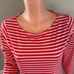 Vineyard Vines  Dress Womens M RED/WHITE Stripe Sankaty Stretchy Shift #60 Photo 2