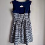 Altar'd State Altar’d State Navy and White Striped Open Back Sleeveless A-Line Dress Sz Large Photo 1