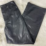 Urban Outfitters UO High & Wide Faux Leather Pant Size 26 Photo 2