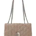 Karl Lagerfeld  PARIS Lafayette Medium Suede Shoulder Bag Photo 0