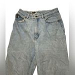 DKNY Vintage Jeans High Rise Straight Leg 100% Cotton “In Women We Trust” Patch Photo 5