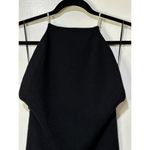 Favorite Daughter Imitation Pearl Strap Dress Black Size XL NWT Ribbed Knit Photo 2