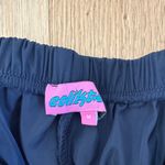 Edikted  Track Pants Ribbon Sides  Remy Size M Navy Blue White Photo 2