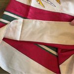 Vintage Hat Printed Scarf Italy Silk Betmar Classy Feathers Retro Gatsby Red Photo 13