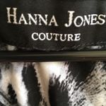 Hanna Jones Couture Snake skin pocket dress Black Size L Photo 3