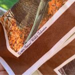 1975 National Wildlife Federation Various Wetland Forest Silky Polyester Scarf Brown Photo 4