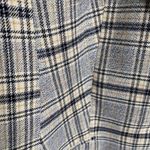 Talbots Long Blazer Jacket Grey Plaid Womens Size 14 Petite 14P 2 Button Preppy Photo 1