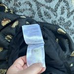 Red Valentino  Gathered Sun Barcode Dress Black Gold 40 Photo 8