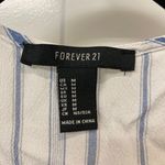 Forever 21 White And Blue Wrap Mini Dress Photo 1