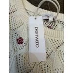 Driftwood Sweater Embroidered Knit Top Flowers Puff Sleeves Size XL Cottage Core Photo 6