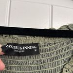 In the Beginning , green polkadot scrunched, long sleeve crop top Photo 2