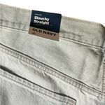 Old Navy Gray Jean Shorts High-Rise Cut-Off slouchy straight Photo 3