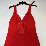 Ronny Kobo red Crochet midi Dress XL Photo 7