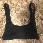 Urban Outfitters Ribbed Black Bikini Top Photo 0