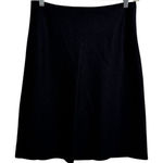 Sisley Wool Skirt Women Black Zip Closure Holiday Classic Quite Luxury Old Money Size 10 Photo 0