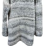Handmade Extra Chunky Hand Knit Open Front Long Cardigan Sweater Photo 8